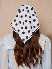 Illume Spot Headscarf Black Spot, Ivory / Z