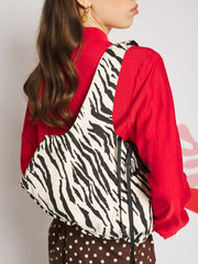 Nuit Zebra Bow Bag Black & White / Z