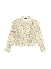 Dove Hearts Ruffle トップス