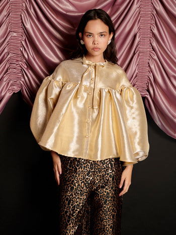 Shimmy Bow Blouse Golden / Z