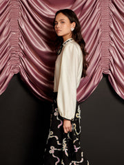 Encore Trim Blouse Pearl Ivory / Z