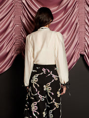 Encore Trim Blouse Pearl Ivory / Z