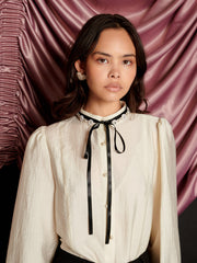 Encore Trim Blouse Pearl Ivory / Z