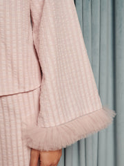 Wonder Stripe Blouse Dusty Pink / Z