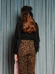 Lullaby Lace Trim Blouse Coal Black / Z