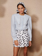 Dawn Stripe Double Collar Shirt Light Blue / Z