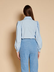 Vera Bow Tie Blouse Baby Blue / Z