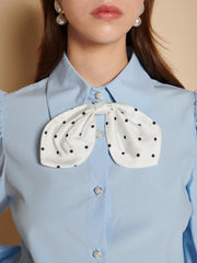 Vera Bow Tie Blouse Baby Blue / Z