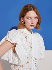 Sofia Bow Blouse White / Z