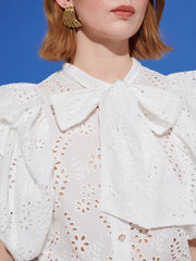 Sofia Bow Blouse White / Z