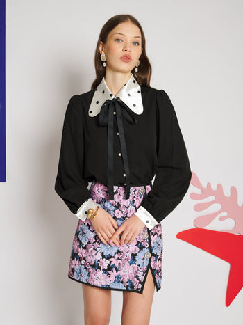 Margaux Bow Blouse Black / Z