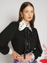 Margaux Bow Blouse Black / Z