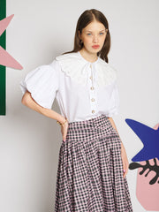 Lumiere Collar Blouse White / Z