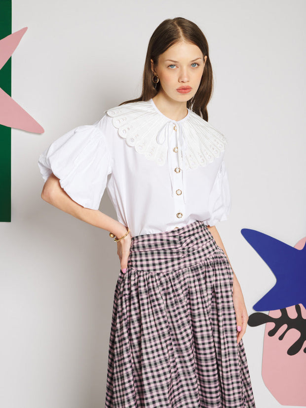 Lumiere Collar Blouse White / Z