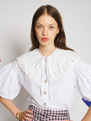Lumiere Collar Blouse White / Z