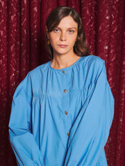 Azurite Collar Blouse School Blue / Z