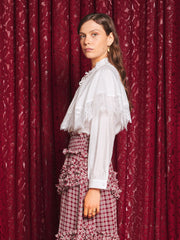 Endora Cape Blouse Ivory / Z