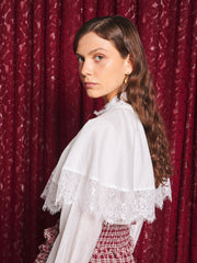 Endora Cape Blouse Ivory / Z