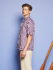Deck Stripe Revere Collar シャツ