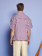 Deck Stripe Revere Collar シャツ