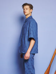 Cabin Embossed Denim Boxy シャツ