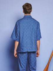 Cabin Embossed Denim Boxy シャツ