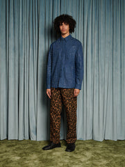 Daze Embellished Denim Shirt Indigo Blue / Z