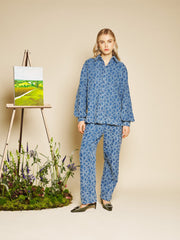 Manon Fleur Denim Shirt Indigo Blue / Z