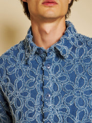 Manon Fleur Denim Shirt Indigo Blue / Z