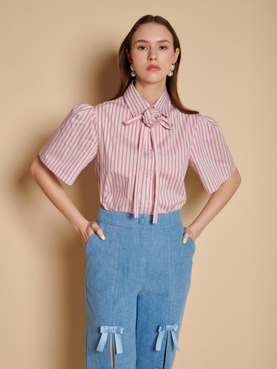 新品タグ付SisterJane Lola Jacquard Topリボントップス Tops – Sister Jane (Japan)