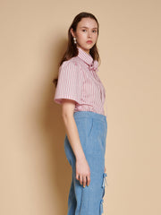 Marta Stripe Boxy シャツ