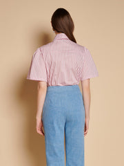 Marta Stripe Boxy シャツ
