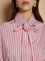 Marta Stripe Boxy シャツ