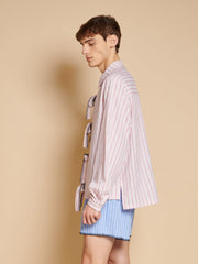 Henrik Stripe Bow シャツ