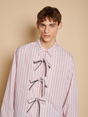 Henrik Stripe Bow シャツ