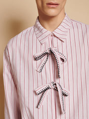 Henrik Stripe Bow シャツ