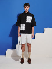 Galene Crochet Trim Shirt Black / Z