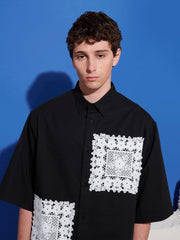 Galene Crochet Trim Shirt Black / Z