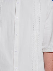 Chalk Crochet Trim Shirt White / Z