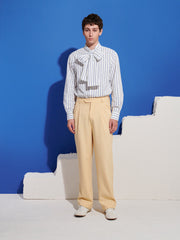 Hydra Stripe Bow Shirt White / Z