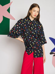 Biot Spot Boxy Shirt Black / Z