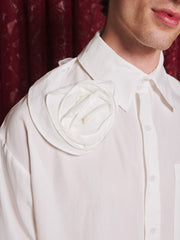 Fiora Rose Applique Shirt White / Z