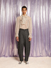 Carrington Lace Bow シャツ