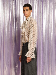 Carrington Lace Bow シャツ