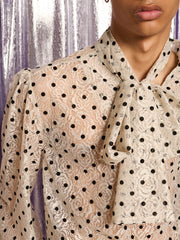 Carrington Lace Bow シャツ