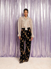 Carrington Lace Bow Shirt Pearl Ivory / Z