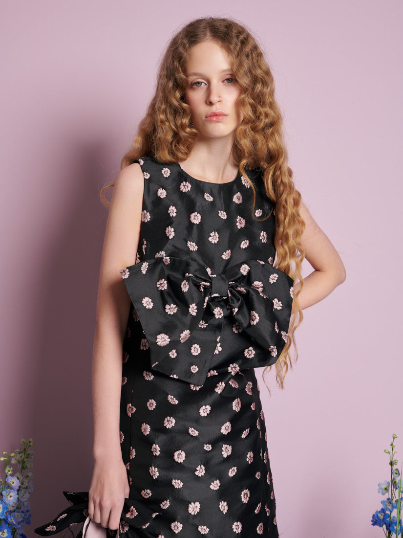 即日発送 Rose Bells (Japan) Jane Sister – ワンピース Bow Jacquard ワンピース