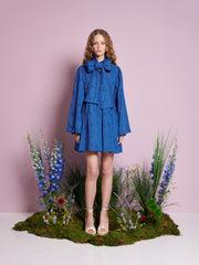 Meadow Sage Bow ミニワンピース