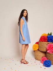 Cielo Mini Dress Ocean Blue / Z