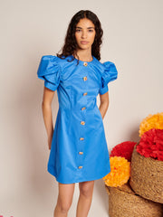 Cosmos Embellished Mini Dress Cobalt Blue / Z